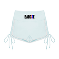 Real Baddie Color Block High Waisted Yoga Shorts