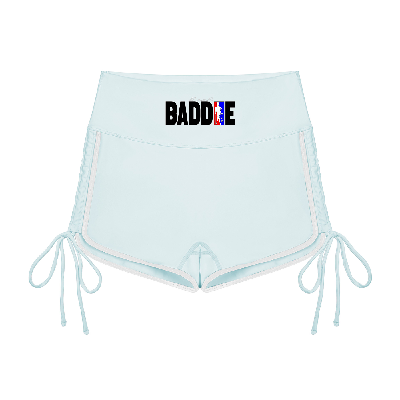 Real Baddie Color Block High Waisted Yoga Shorts