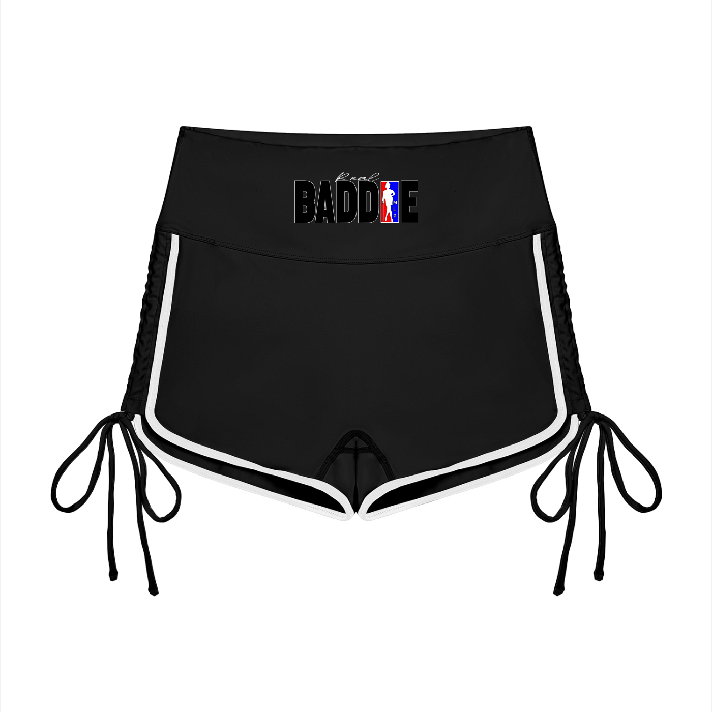 Real Baddie Color Block High Waisted Yoga Shorts