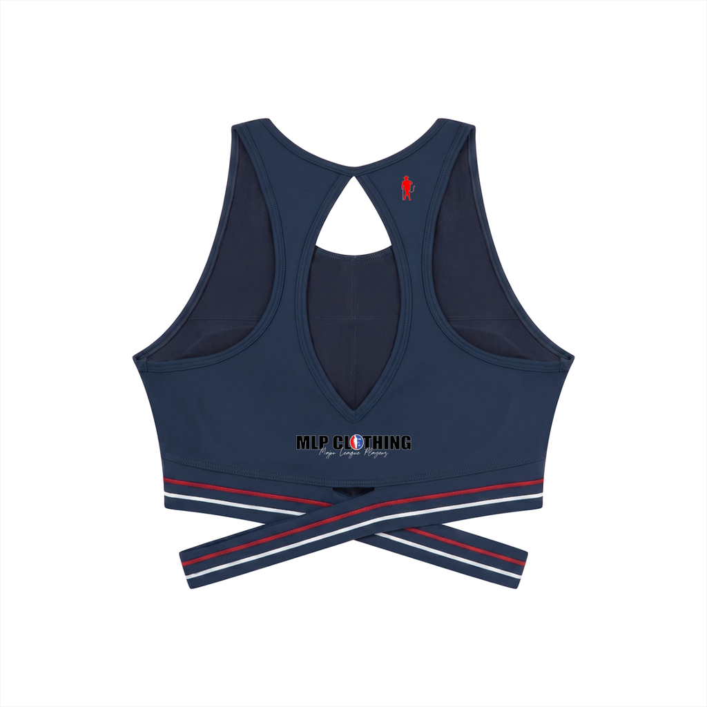 Power Piece Criss-Cross Band Sports Bra