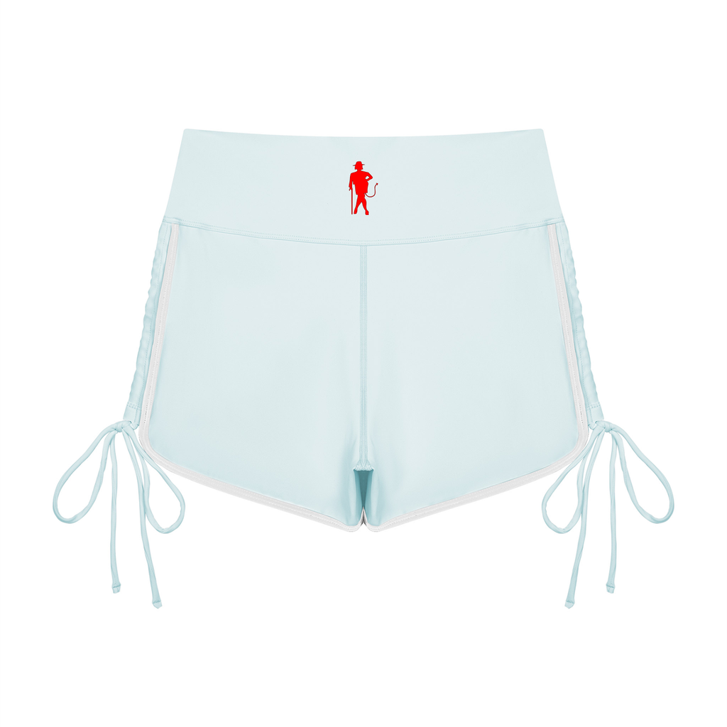 Real Baddie Color Block High Waisted Yoga Shorts