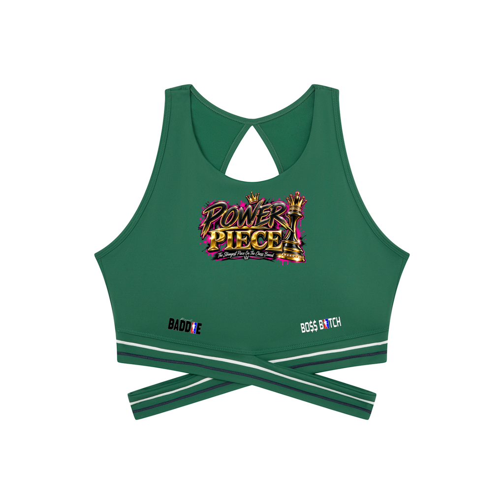 Power Piece Criss-Cross Band Sports Bra