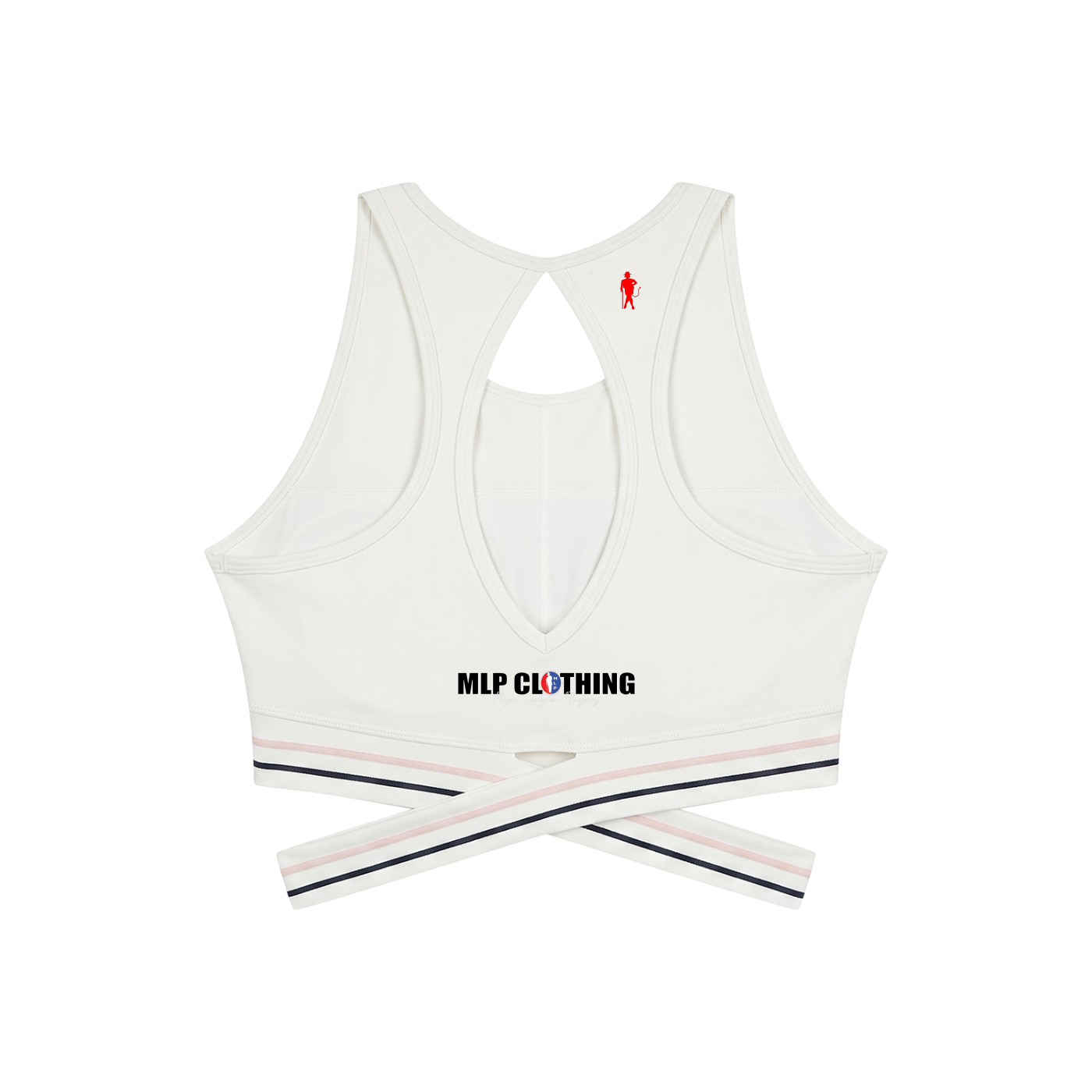 Power Piece Criss-Cross Band Sports Bra